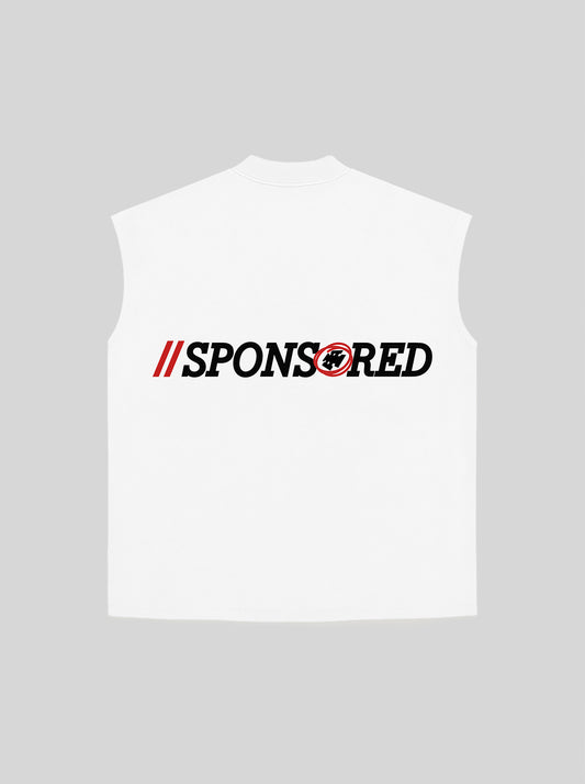 Sleeveless SPONSORED (White)