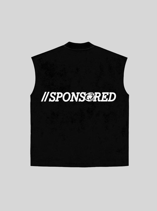 Sleeveless SPONSORED (Black)