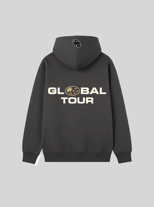 Global Tour Zip-up Hoodie (Dark Grey)
