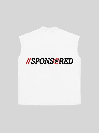 Sleeveless SPONSORED (White)