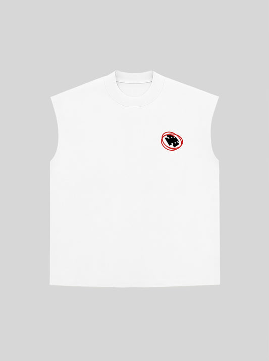 Sleeveless SPONSORED (White)