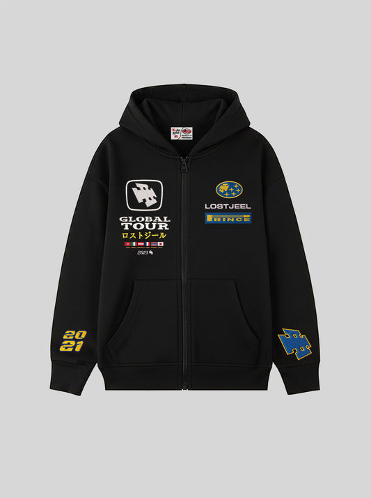 Global Tour Zip-up Hoodie (Black)