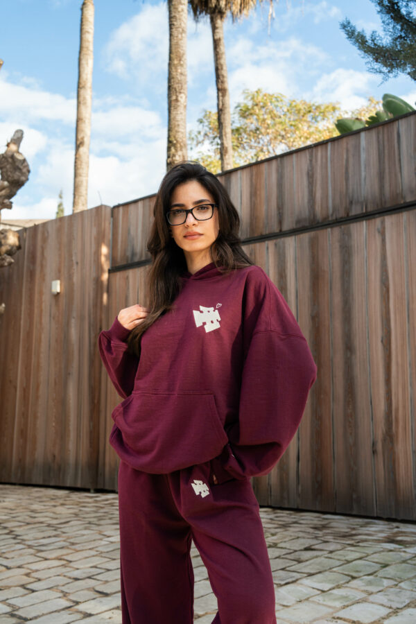 Burgundy Passion Hoodie (ljly) - Image 3