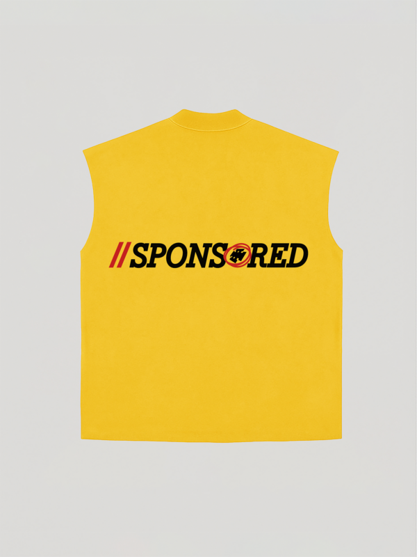Sleeveless SPONSORED (white) - Image 2